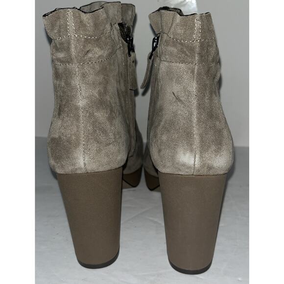 Woman’s Naked Feet‎ Attis Grey Side Zip Heel Boots Size 8 New - Picture 4 of 11